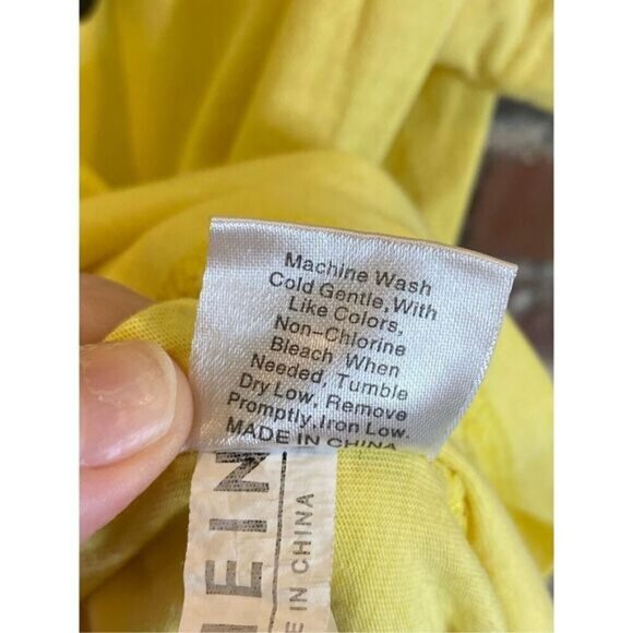 “Probably Thinking About Food Or Serial Killers” Silly Saying Yellow Tee - Picture 5 of 8